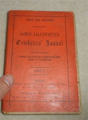 Lillywhite annual for - annual, 1887