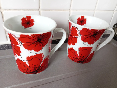 Perfect bone china poppies - 2,