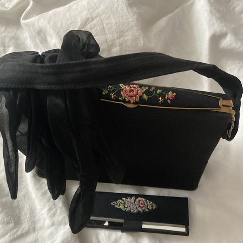 Vintage 1950s black - black, small