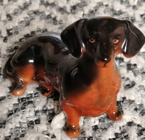 Beswick black tan dachshund - beswick,