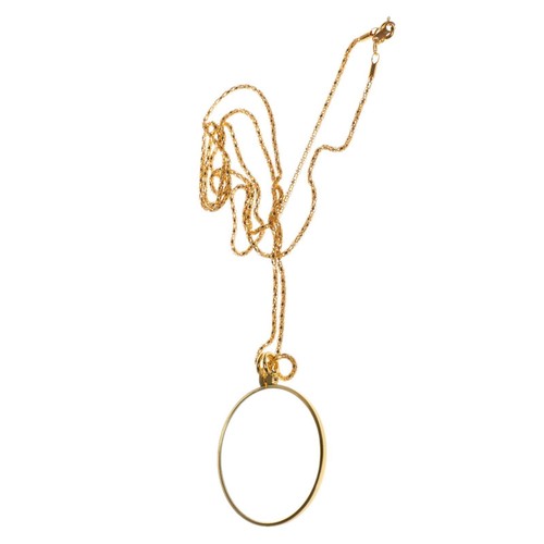 Monocle lens necklace - monocle,