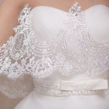 Cream white bridal wrap - cream,