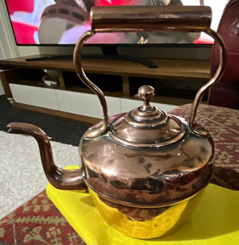 Copper antique kettle cup - antique,