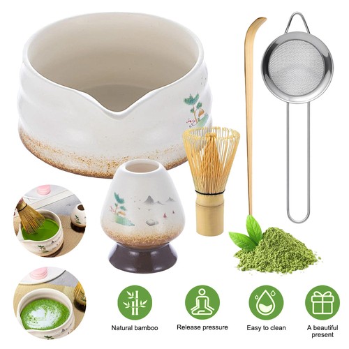 Bamboo matcha whisk set - whisk, chasen