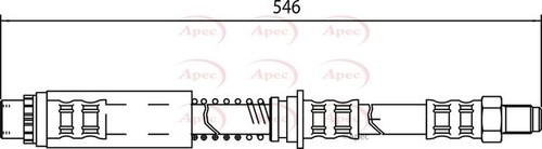 Brake hose tube line - line, pipe