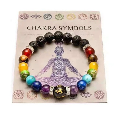 Chakra bracelet bead - 7,