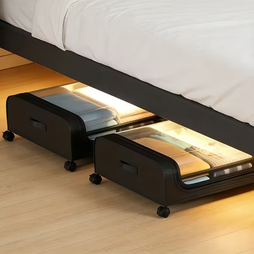 Under bed storage with - under,
