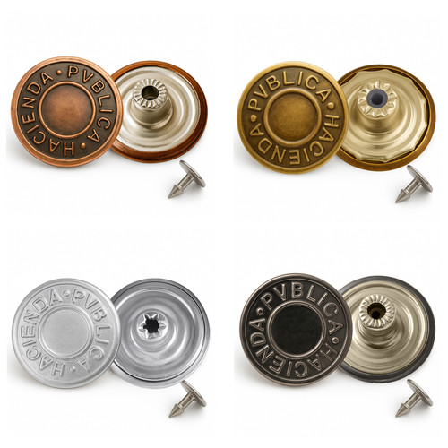 Jeans buttons 14mm 19mm 25mm - 14mm,