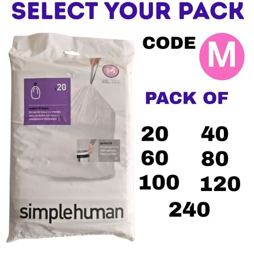 Simplehuman bin liners - m,