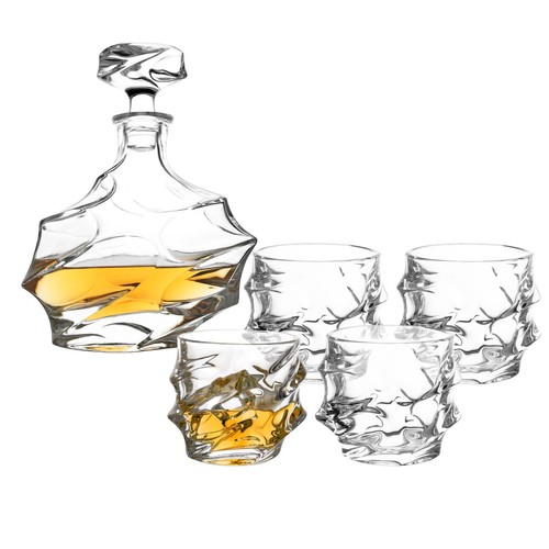 Piece whisky set decanter - 5-piece,