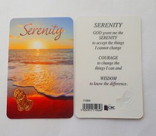 Serenity prayer card - serenity,