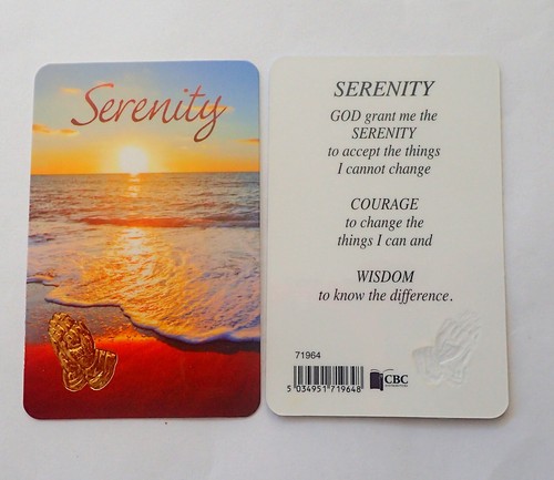 Serenity prayer card - card, ~