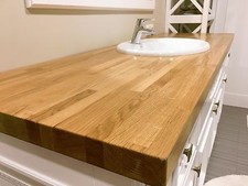 Solid oak kitchen worktop - kitchen,