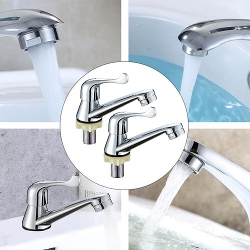 Pair chrome lever basin sink - 1,
