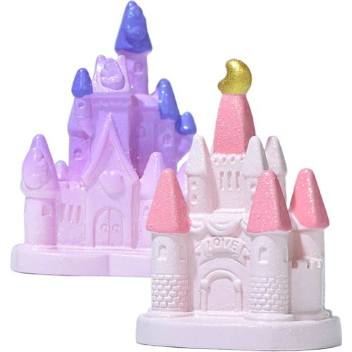 2pcs colorful miniature castle - colorful,
