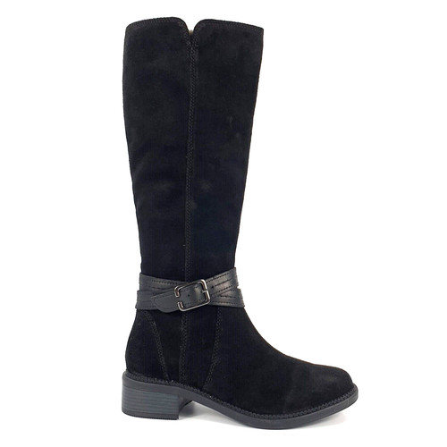 Clarks knee boots - knee, suede