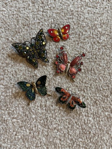 Vintage enamel brooches - vintage,