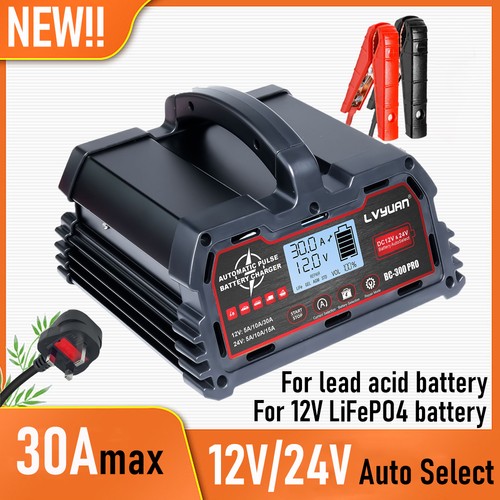 30a car battery charger - 30a, 12v