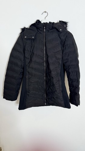 Zara black down puffer - black,