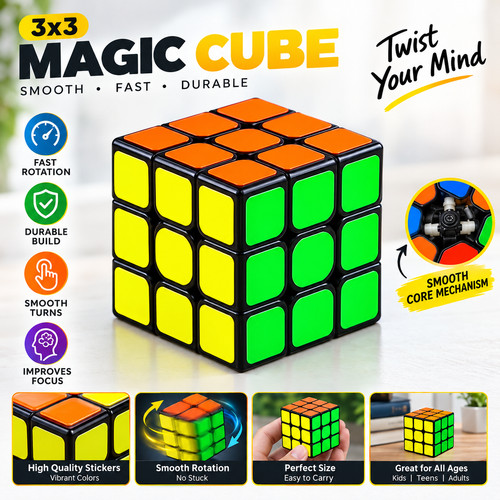 Original rubix cube - cube, 3x3x3