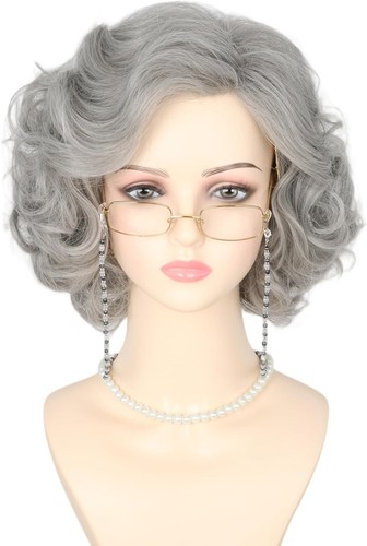 5piece old lady costume - lady,