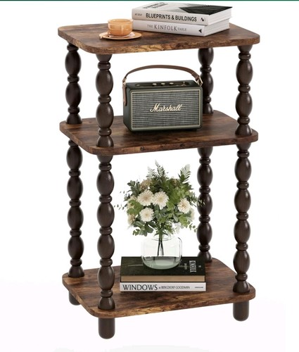 Retro end table tier - end, 3-tier