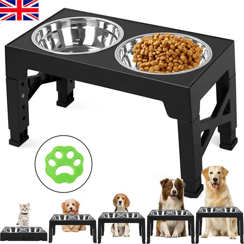 Large dog food feeding - large, stand