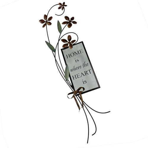 Metal floral wall art - floral, home
