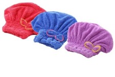 3 Pack microfibre Hair Towel Wrap Microfiber Hair Drying Towel Cap for Wet Hair