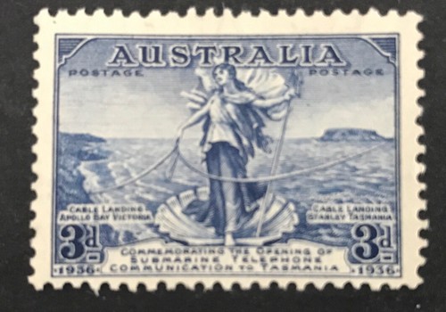 1936 blue submarine cable - 1936,