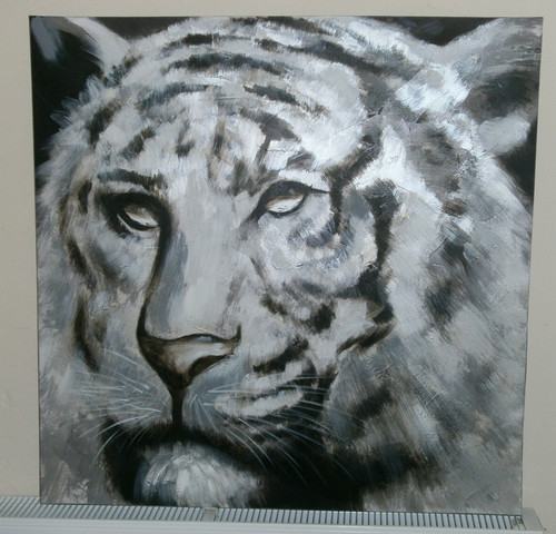 Lge textured oil painting - lge, on