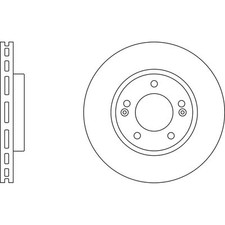2x Brake Discs Vented For Kia