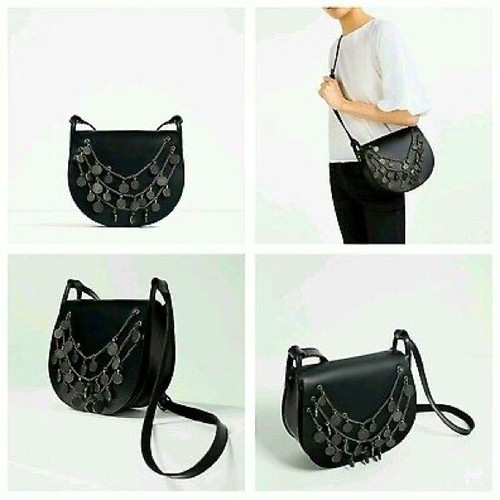 Zara leather crossbody bag - crossbody,