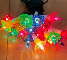 1970s/80s Vintage Noma Pickwick Christmas Lights 20 - Flower Shades - Working