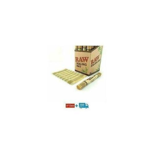 Raw bamboo rolling mat natural - raw,