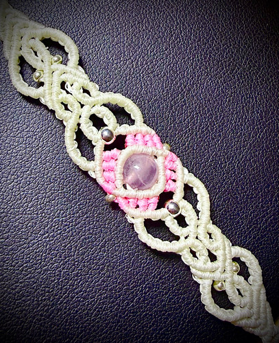 Handmade two toned macramé