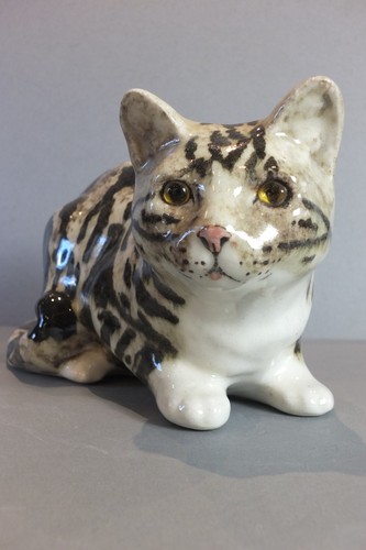 Winstanley ceramic tabby - ceramic, cat