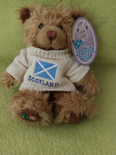 Scottish teddy 2001 wearing - scottish,