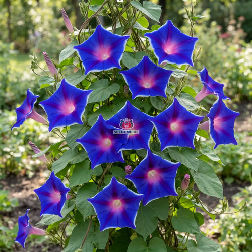 Morning glory japanese - japanese, blue
