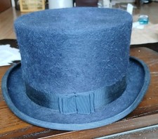 Dressage Top Hat -Handmade Fine Fur Felt Navy Blue Christys' size 58cm