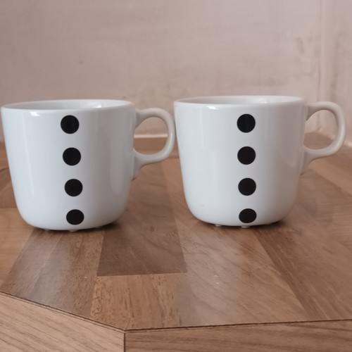 Ikea coffee mugs black - mugs, dots