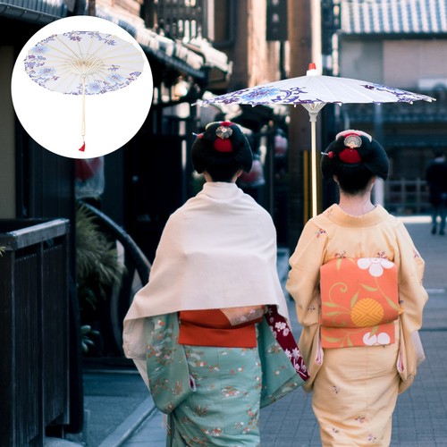 Silk cloth umbrella japanese - cloth,