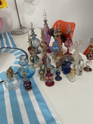 Lot hand blown perfume - hand,