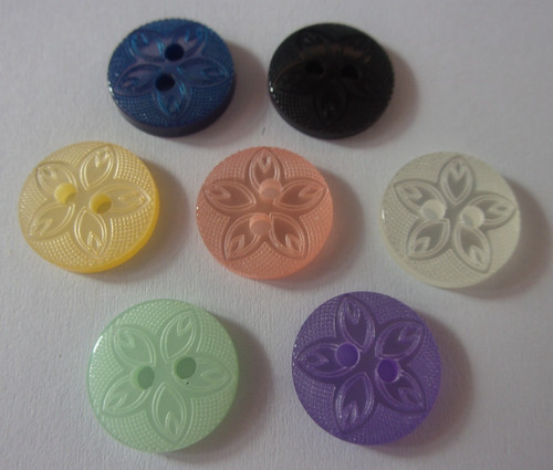 Etched flower design - etched,