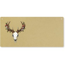 'Deer Skull With Mushrooms and