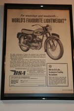 Framed BSA Bantam Motor Cycle
