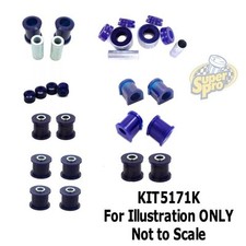 SuperPro Front & Rear Suspension Bush Kit for Toyota MR2 Mk3 ZZW30 1999-2007