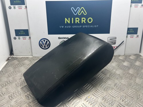 Audi black leather armrest - a6,