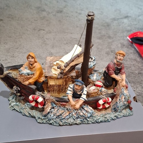 Fishing boat ornament model - boat,
