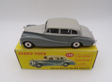 DINKY TOYS 150 ROLL-ROYCE SILVER WRAITH VERY GOOD IN A POOR REPRO BOX